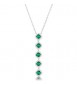 Collana Gioielli Fancy by Brosway in argento zirconi verde smeraldo FLG137