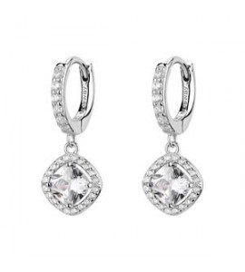Orecchini cerchietto Gioielli Fancy by Brosway in argento zircone bianco FIW161