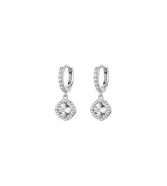 Orecchini cerchietto Gioielli Fancy by Brosway in argento zircone bianco FIW161