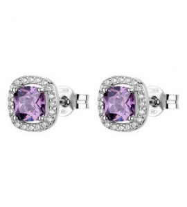 Orecchini Donna Gioielli Fancy by Brosway in argento zircone ametista FMP124