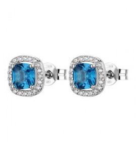 Orecchini Donna Gioielli Fancy by Brosway in argento zircone blu FFB127