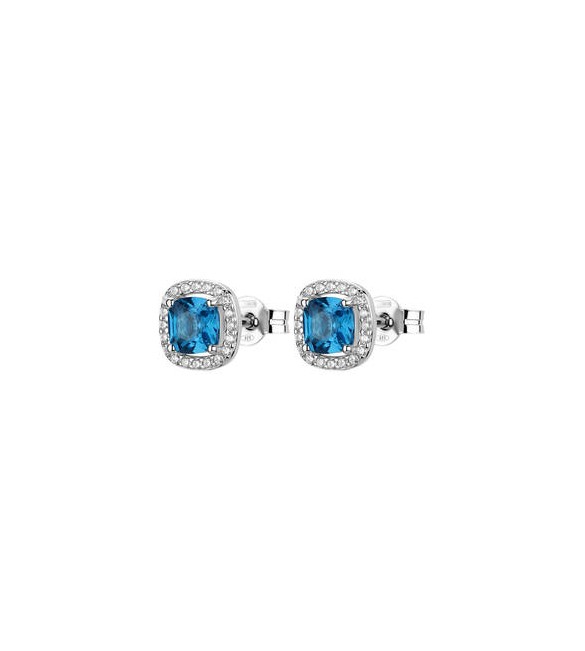 Orecchini Donna Gioielli Fancy by Brosway in argento zircone blu FFB127