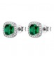 Orecchini Donna Gioielli Fancy by Brosway in argento zircone verde smeraldo FLG141