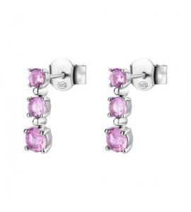 Orecchini Pendenti Donna Gioielli Fancy by Brosway in argento zircone rosa FVP119