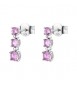 Orecchini Pendenti Donna Gioielli Fancy by Brosway in argento zircone rosa FVP119