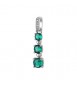 Pendente Gioielli Fancy by Brosway in argento zirconi verde smeraldo FLG131