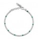 Bracciale Tennis Gioielli Fancy by Brosway in argento zircone bianco verde smeraldo FLG129