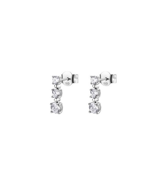 Orecchini Pendenti Donna Gioielli Fancy by Brosway in argento zircone bianco FIW152