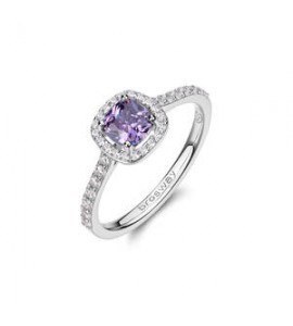 Anello Gioielli Fancy by Brosway in argento zirconi ametista misura 14 FMP126C