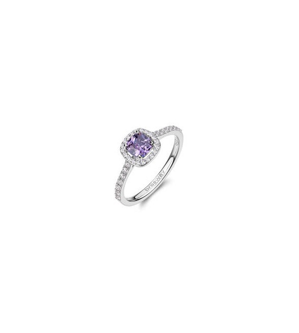 Anello Gioielli Fancy by Brosway in argento zirconi ametista misura 14 FMP126C