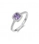 Anello Gioielli Fancy by Brosway in argento zirconi ametista misura 14 FMP126C