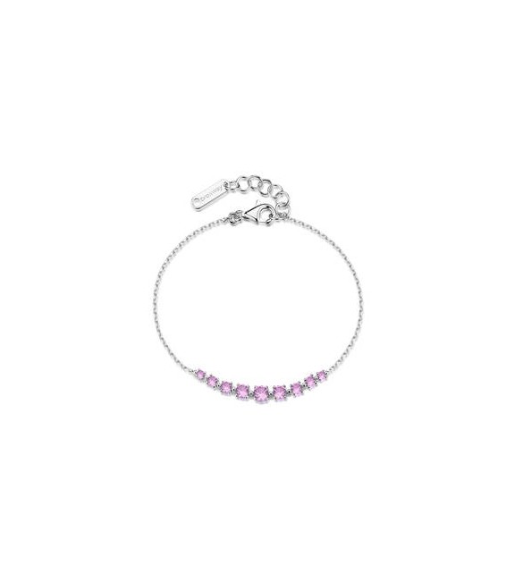 Bracciale Gioielli Fancy by Brosway in argento centrale zirconi rosa FVP118