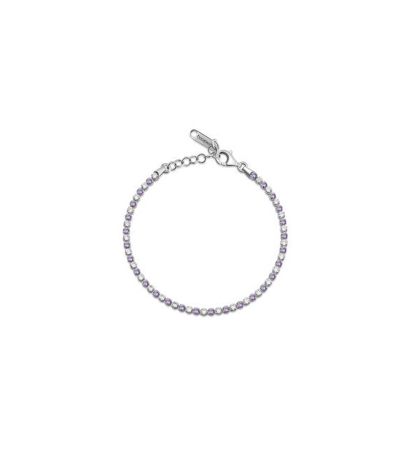 Bracciale Tennis Gioielli Fancy by Brosway in argento zircone bianco ametista FMP120