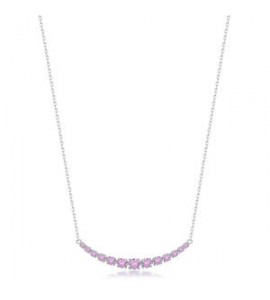 Collana Gioielli Fancy by Brosway in argento centrale zirconi rosa FVP116