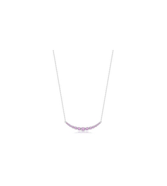 Collana Gioielli Fancy by Brosway in argento centrale zirconi rosa FVP116