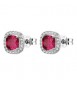 Orecchini Donna Gioielli Fancy by Brosway in argento zircone rosso FPR134