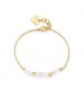 Bracciale donna gioielli Sagapò Glint in acciaio dorato e madreperla sgi39
