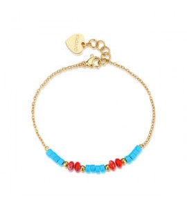 Bracciale donna gioielli Sagapò Glint in acciaio dotato e pietre sintetiche sgi35