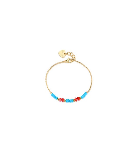 Bracciale donna gioielli Sagapò Glint in acciaio dotato e pietre sintetiche sgi35