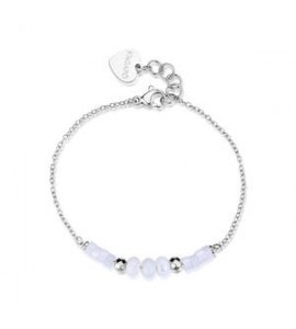 Bracciale donna gioielli Sagapò Glint in acciaio e madreperla sgi38