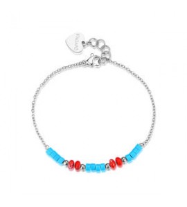 Bracciale donna gioielli Sagapò Glint in acciaio e pietre sintetiche sgi34