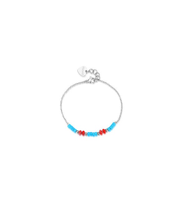 Bracciale donna gioielli Sagapò Glint in acciaio e pietre sintetiche sgi34