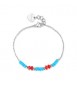 Bracciale donna gioielli Sagapò Glint in acciaio e pietre sintetiche sgi34