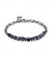 Bracciale Uomo Gioielli S\'agapò Riot in acciaio e ematite srt36
