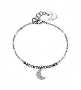 Cavigliera Gioielli S\'agapò Witch in acciaio con luna SWH22