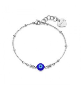 Cavigliera Gioielli S\'agapò Witch in acciaio con occhio di Nazar SWH21