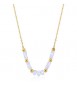 Collana donna gioielli Sagapò Glint in acciaio dorato e madreperla sgi29