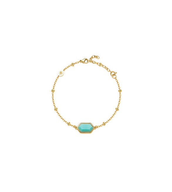 Bracciale Gioielli Brosway Essential in acciaio dorato con amazzonite BNL138