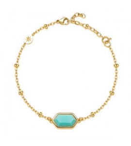 Bracciale Gioielli Brosway Essential in acciaio dorato con amazzonite BNL138