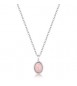 Collana Gioielli Brosway Essential in acciaio con quarzo rosa cm 45 BNL131