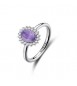 Anello Kate Gioielli Fancy by Brosway in argento ovale ametista misura 16 fmp130d