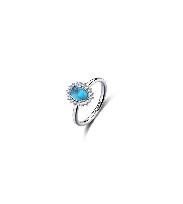 Anello Kate Gioielli Fancy by Brosway in argento turchese ovale misura 14 fcl123c