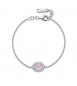 Bracciale Kate Donna Gioielli Fancy by Brosway in argento quarzo rosa FVP122