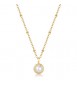 Collana Gioielli Brosway Essential in acciaio dorato con perla di conchiglia cm 45 BNL134