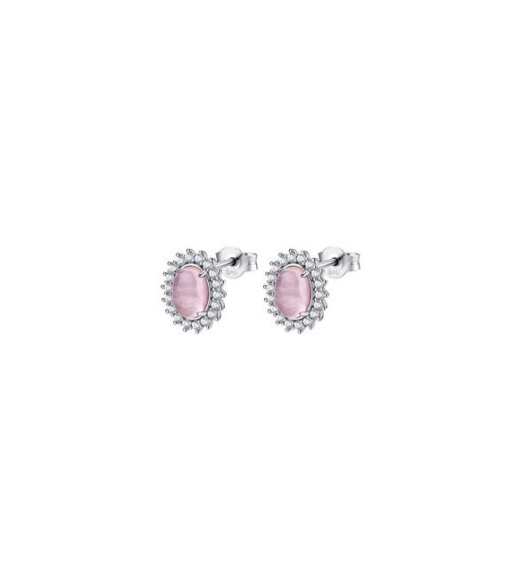 Orecchini Kate Donna Gioielli Fancy by Brosway in argento quarzo rosa fvp123