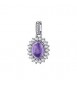 Pendente Kate Gioielli Fancy by Brosway in argento ovale ametista fmp127
