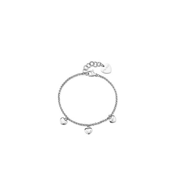 Bracciale Gioielli Sagapò Aurora in acciaio con cuori sar64