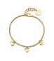 Bracciale Gioielli Sagapò Aurora in acciaio dorato con cuori sar65