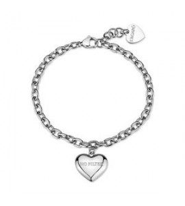Bracciale Gioielli Sagapò Be My Always in acciaio con Cuore e incisione no filter SBM97