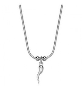 Collana Gioielli Sagapò Click in acciaio con Cornetto SCK281