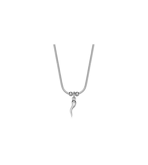 Collana Gioielli Sagapò Click in acciaio con Cornetto SCK281
