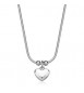 Collana Gioielli Sagapò Click in acciaio con Cuore SCK285