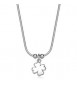 Collana Gioielli Sagapò Click in acciaio con Quadrifoglio SCK282