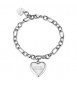 Bracciale Gioielli Sagapò Be My Always in acciaio con Cuore e incisione vai oltre ogni limite SBM93