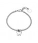 Bracciale Gioielli Sagapò Click in acciaio con Farfalla SCK293