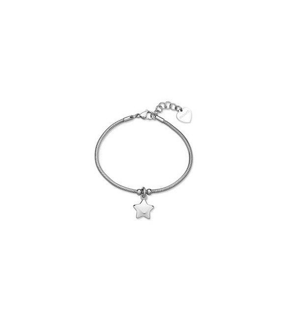 Bracciale Gioielli Sagapò Click in acciaio con Stella SCK287